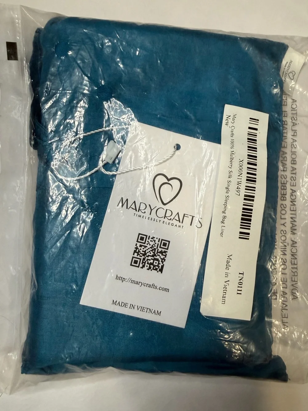 Marycrafts 100% Pure Mulberry Silk Travel Sleeping Bag Liner Sheet 83